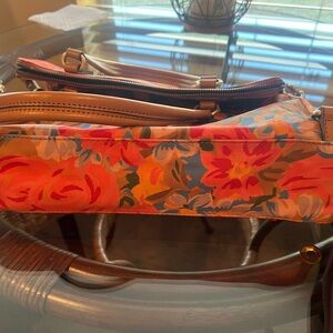 Patricia Nash Floral Citrus Rose Backpack and Wallet